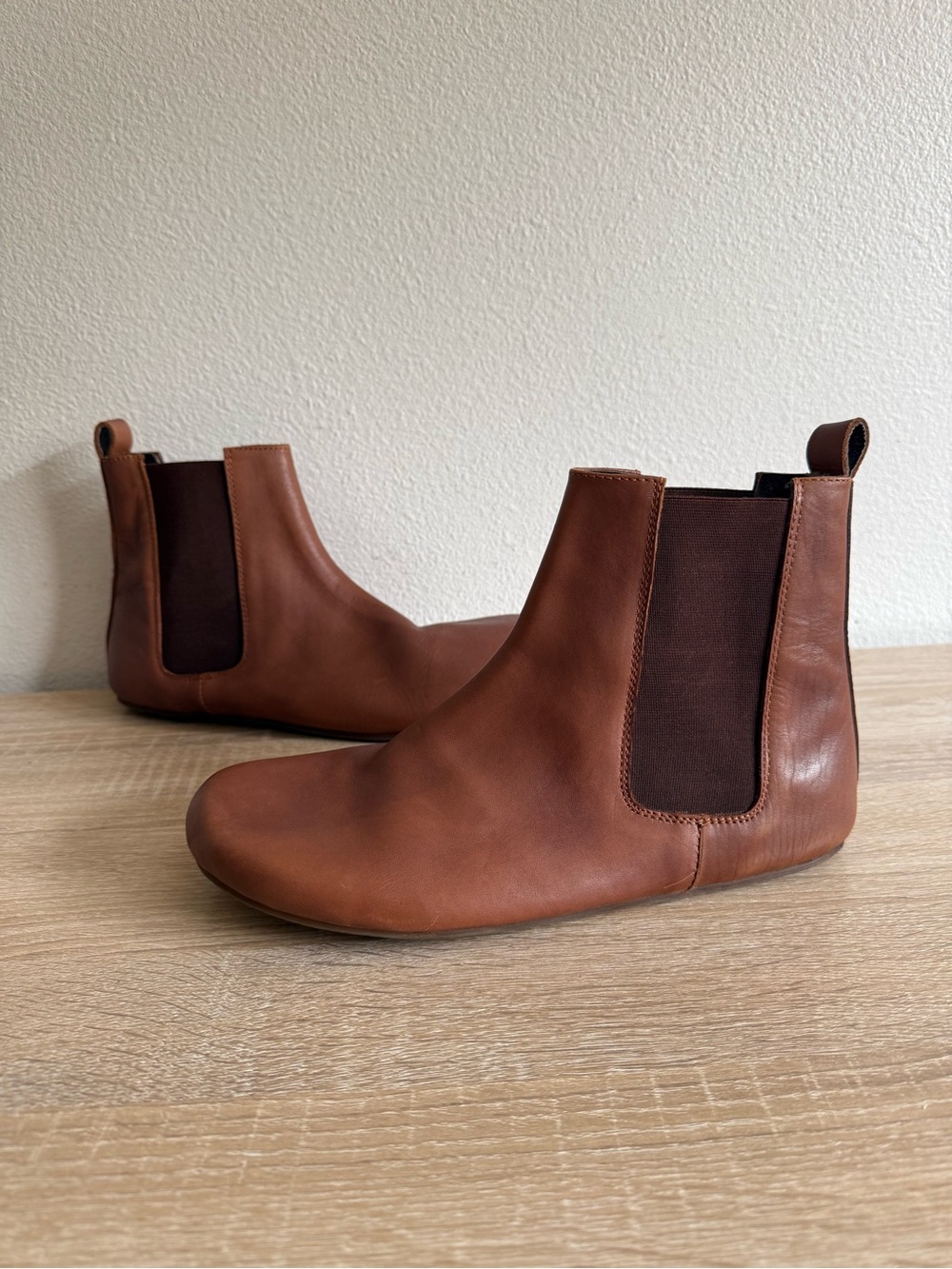 FeetSutra brown Leather Barefoot Chelsea Boots men’s Sz 10